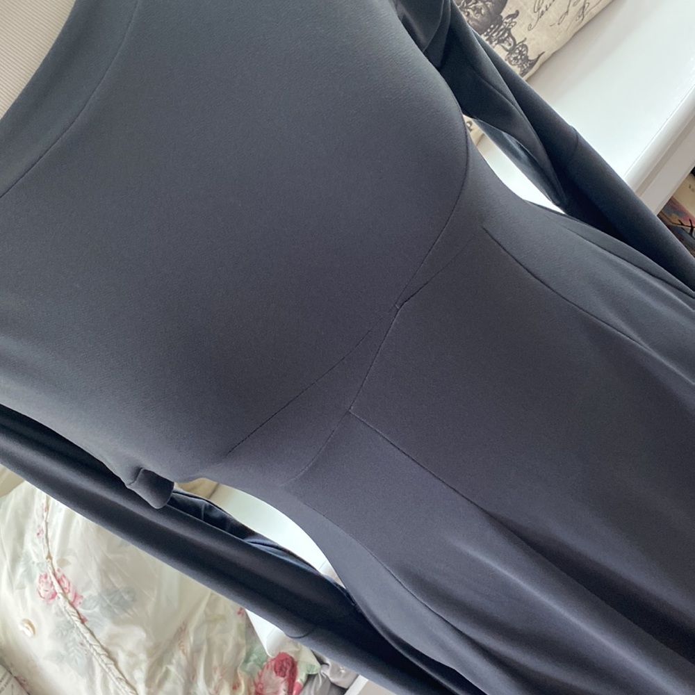 Save The Queen Grey Long Sleeve Dress - Picture 4 of 9